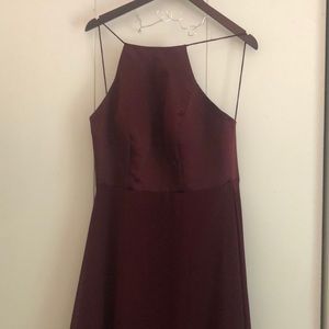 Cranberry bridesmaid dress